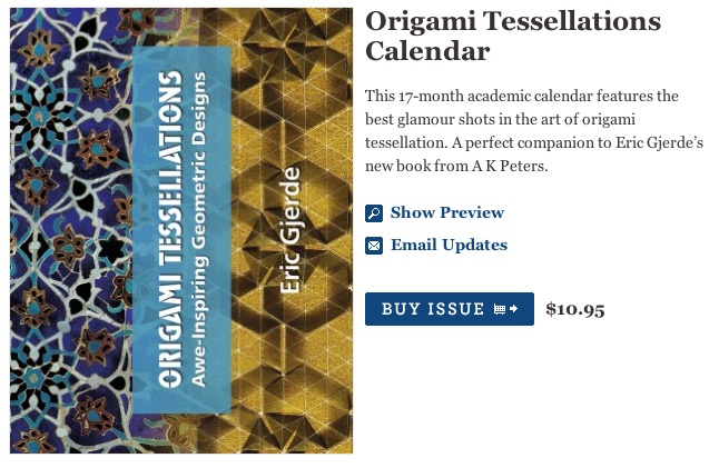Origami Tessellations Calendar