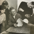 Josef Albers teaching paper folding